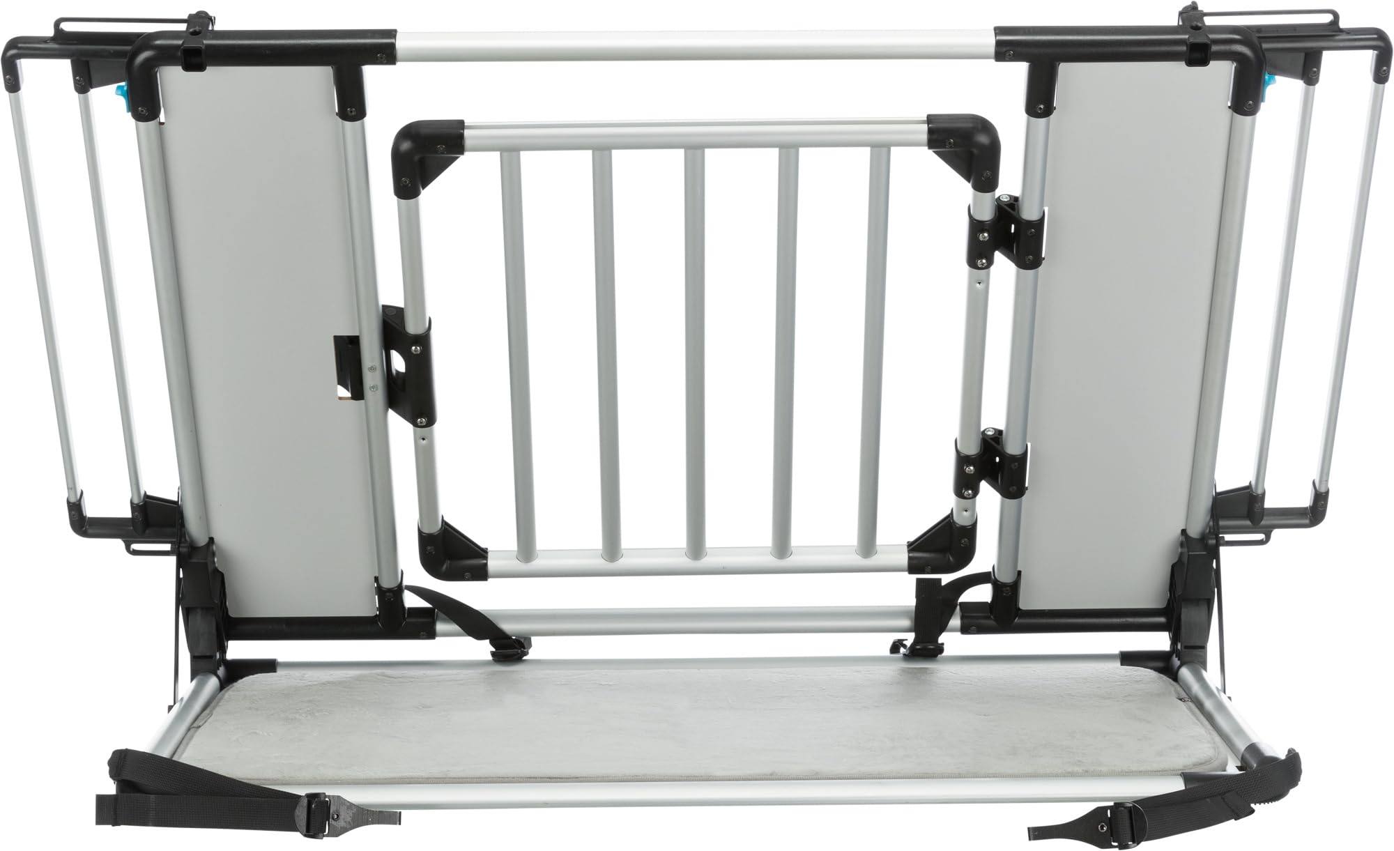 Trixie Universal-Heckgitter für Hunde - Macht den Kofferraum zur Transportbox - Winkel & Seitenteile anpassbar - einfaches Einklappen zur Nutzung des Kofferraumes - 94–114 × 69 × 53 cm - 13201
