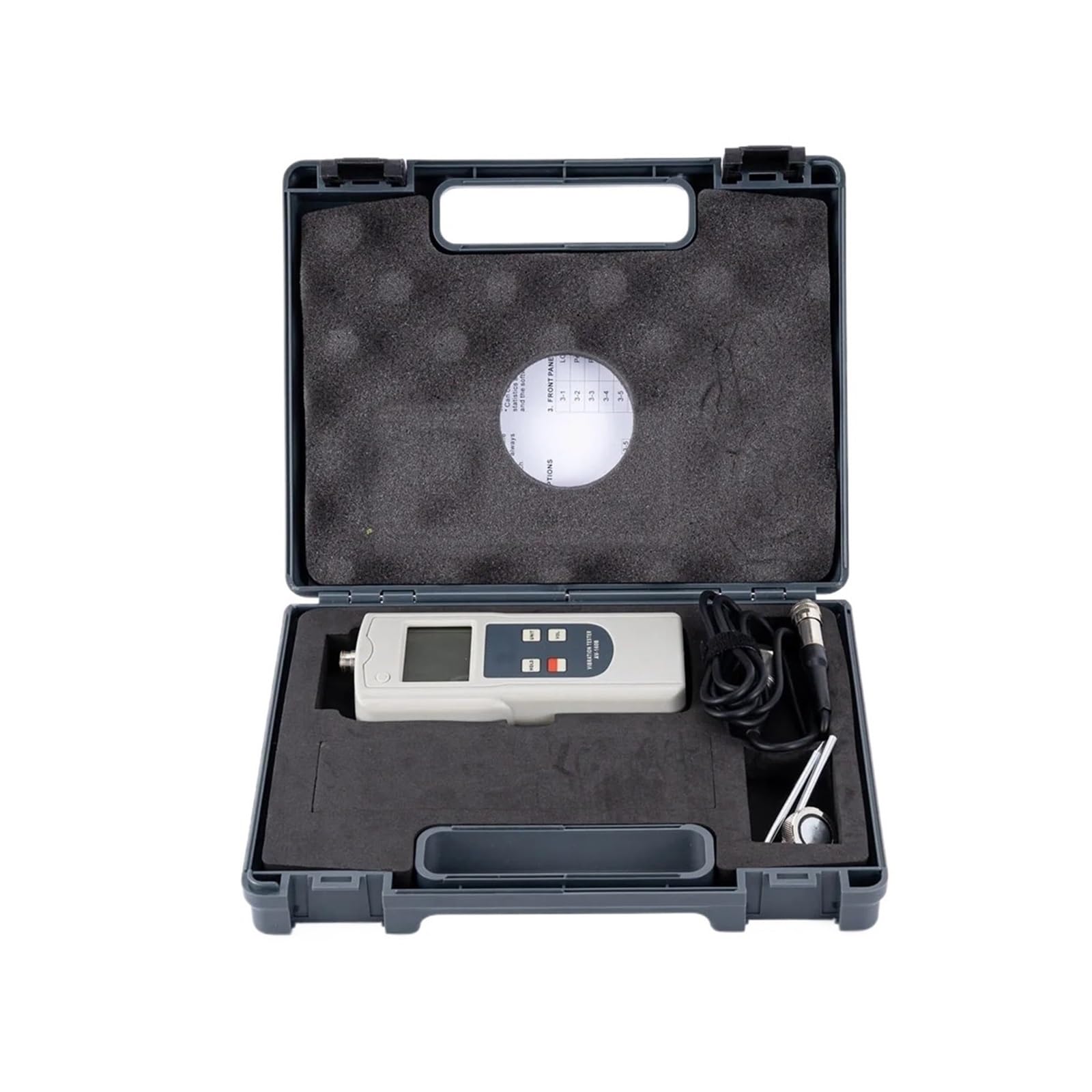 Vibrationsmesser, Vibrationsanalysator AV-160B 10-10KHz Vibrationsmessgerät misst mechanische Motorfehler, Verschiebungsgeschwindigkeit und Beschleunigung