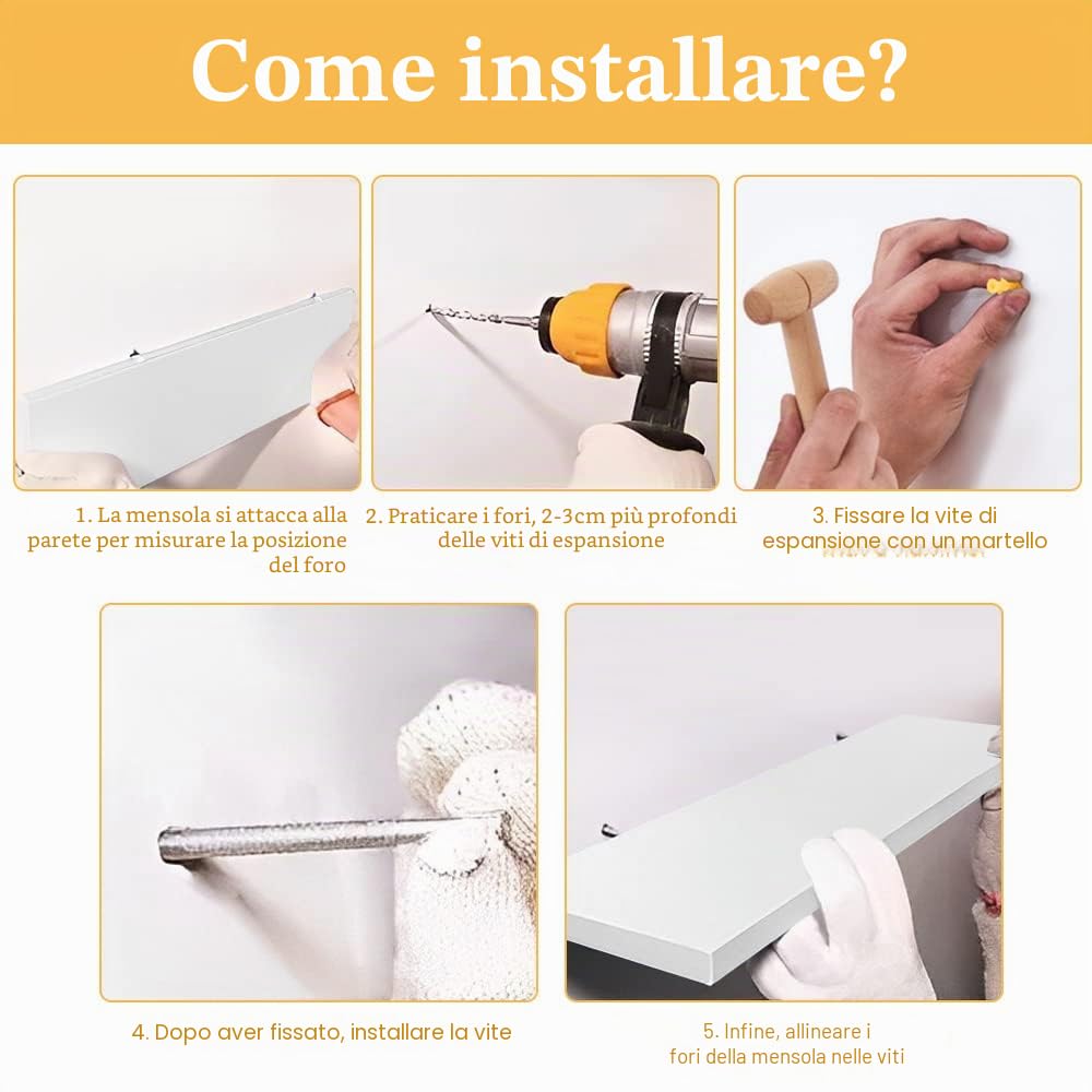 THATSRAD 3 Pezzi Mensole da Parete Scaffale da Parete Mensole a Muro in Legno Bianche 40x15cm Mensola in Legno MDF Scaffale Galleggiante da Pare te per Camera da Letto Soggiorno Cucina Bagno e Ufficio