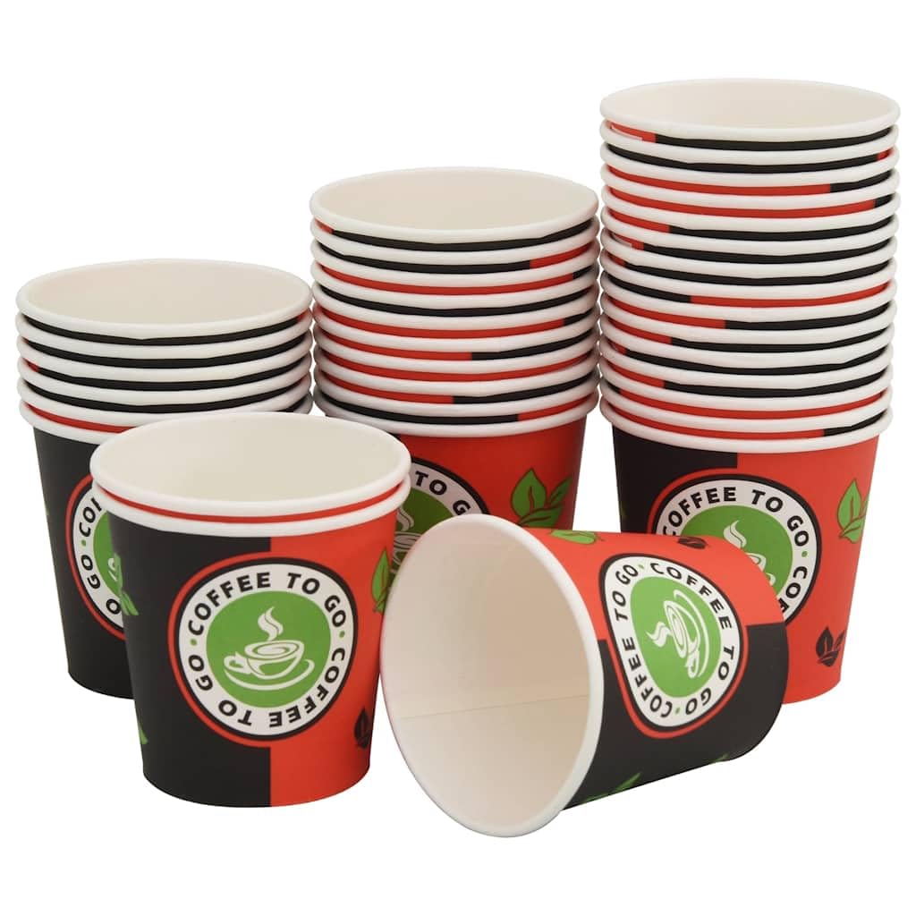 1000 bicchieri di carta da 120 ml, con coperchio, usa e getta, multicolore, per caffè, tè, bevande, feste, ufficio