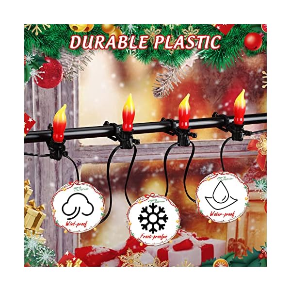 40 pieces christmas light clips light gutter shingle clips plastic c7 c9 light clip for christmas party decorations - image 7