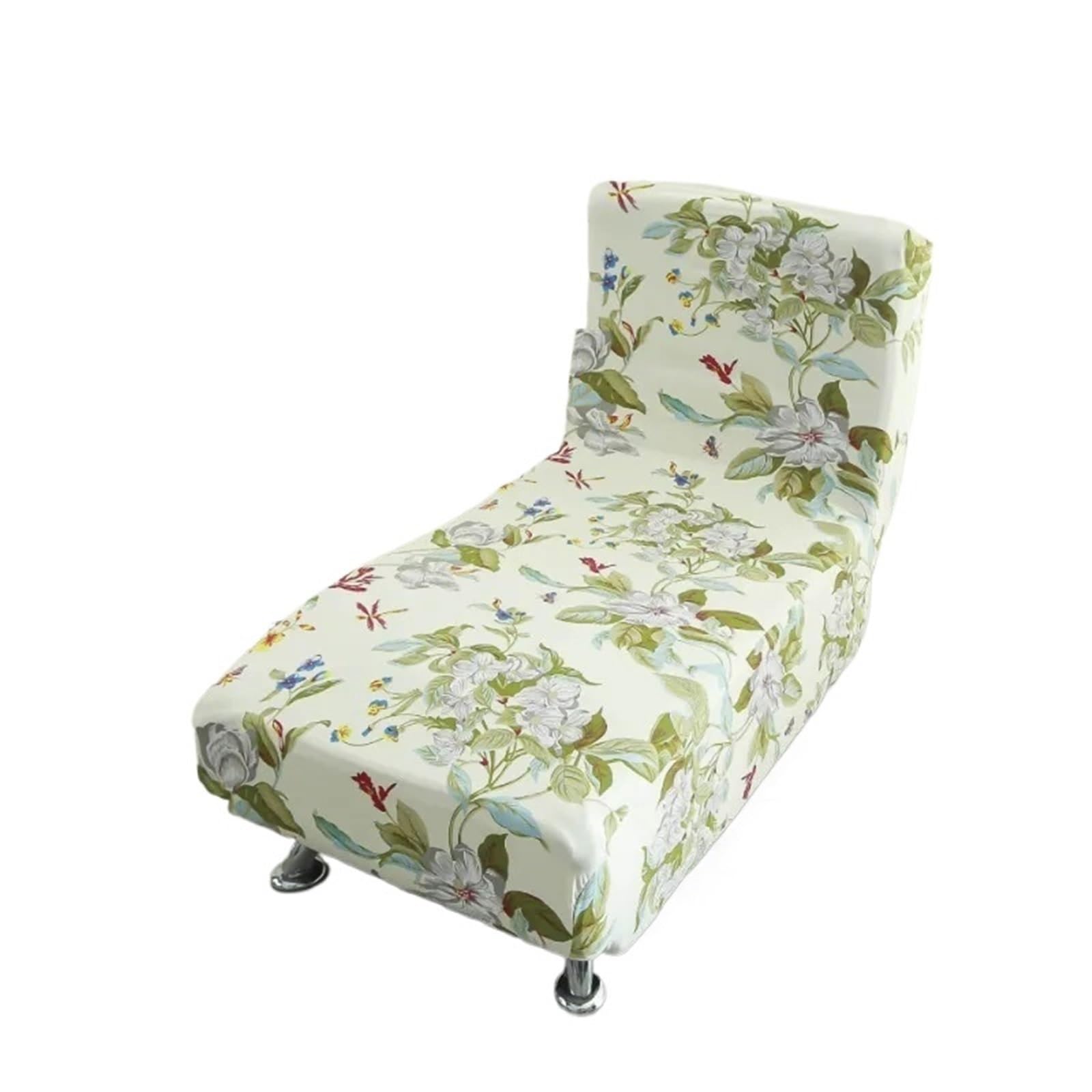 GCYEIDMA Armless Sofa Slipcover Stretch Armless Chair Protective Cover Elastic Velvet Chaise Longue Sofa Bed Armcair Slipcovers(Color 1)