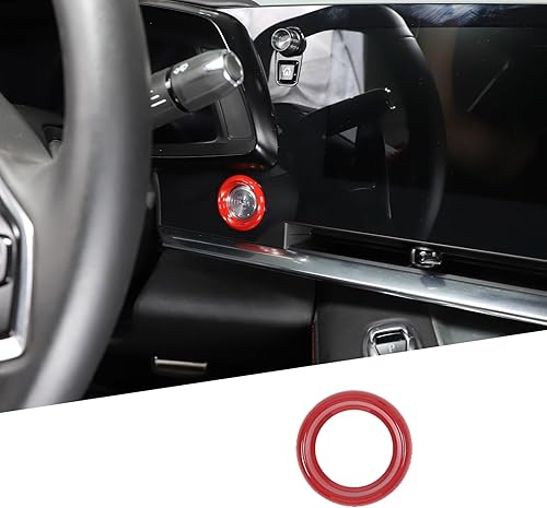 Miniatura 1 de Cubierta del botón de arranque de parada del motor para Chevrolet Corvette C8 Stingray 2020-2024, accesorios de anillo de arranque de encendido ABS