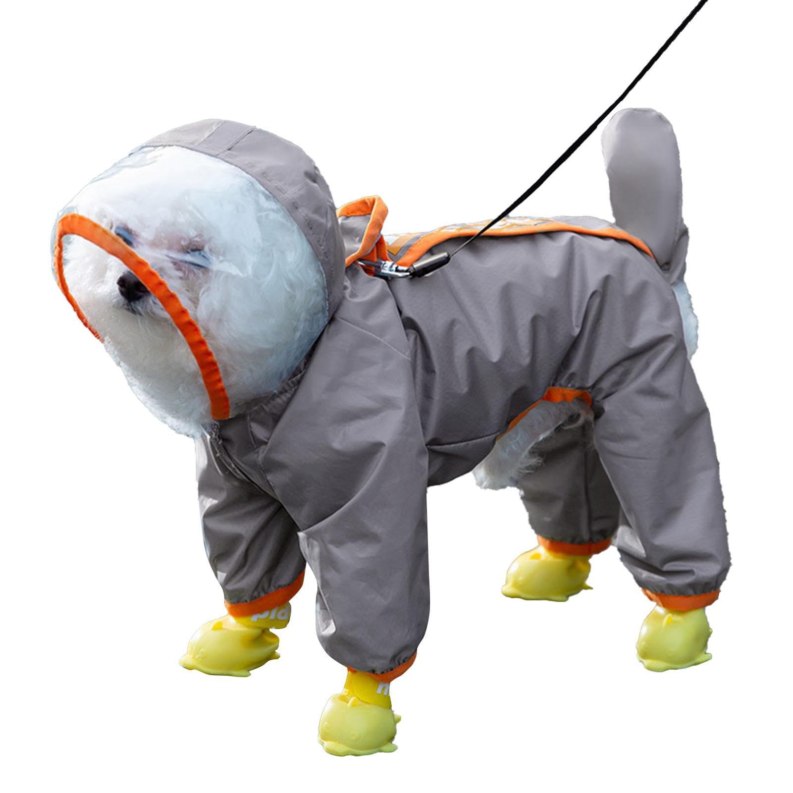 Puppy regenponcho | Regenkleding met capuchon hondenkleding regenjas, waterdichte huisdierkleding, reflecterende regenkleding voor huisdieren voor kleine honden