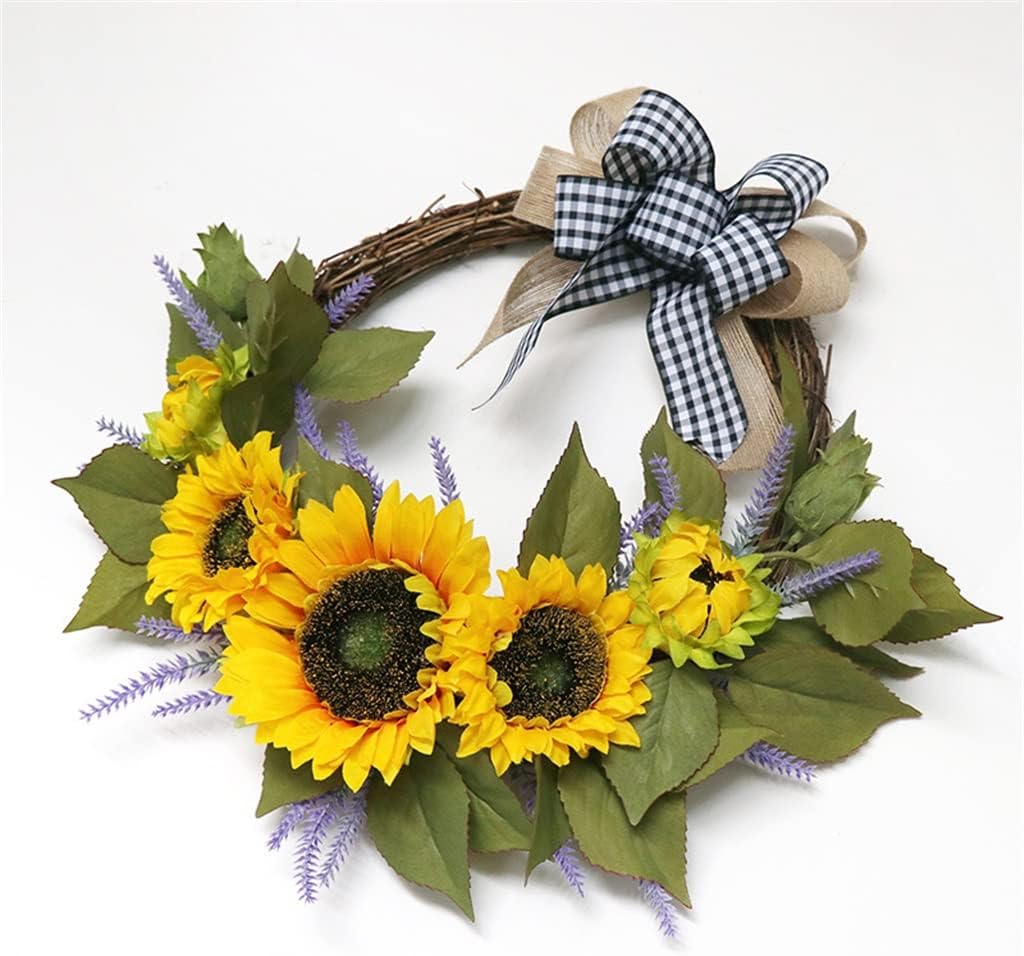 Faux Wreath Autumn Harvest Patio Decorative Wreath Home Door Decoration Wall Hanging