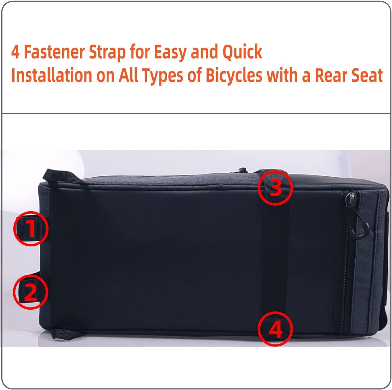 HOMPER Fahrradtasche Satteltasche Gepäcktasche Gepäckträger Tasche Rucksack Seitentasche Mountain Road MTB Fahrrad Radfahren Rücksitztasche (8 L)