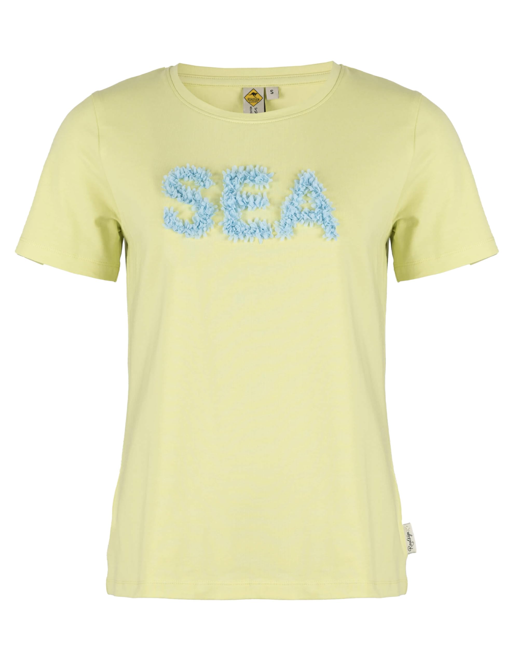 ROADSIGN australia Damen T-Shirt mit dekorativer Applikation, aus elastischer & komfortabler Baumwolle