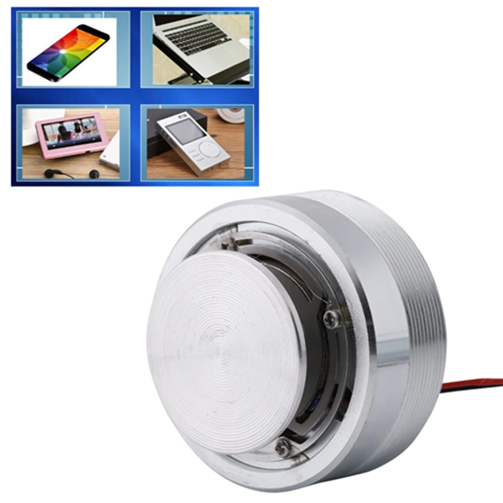 FTVOGUE Altoparlante a Vibrazione a Basso Rumore da 50mm a 2 Pollici con Tutte le Frequenze(4 Ω 25 w)