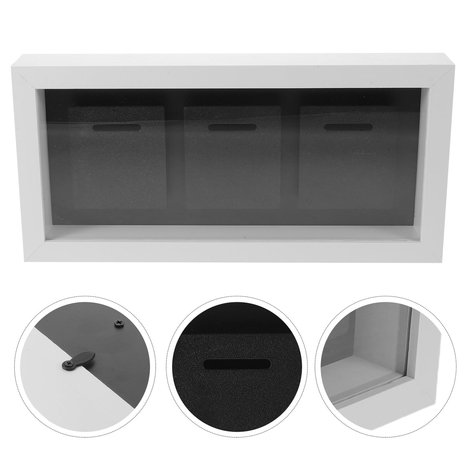 SHINEOFI Soporte de Madera Maciza para Exhibir Medallas de Maratón, Vitrina en Color Claro para 3 Medallas Deportivas, Marco Expositor para Pared o Sobremesa, Adecuado para Hogar y Oficina