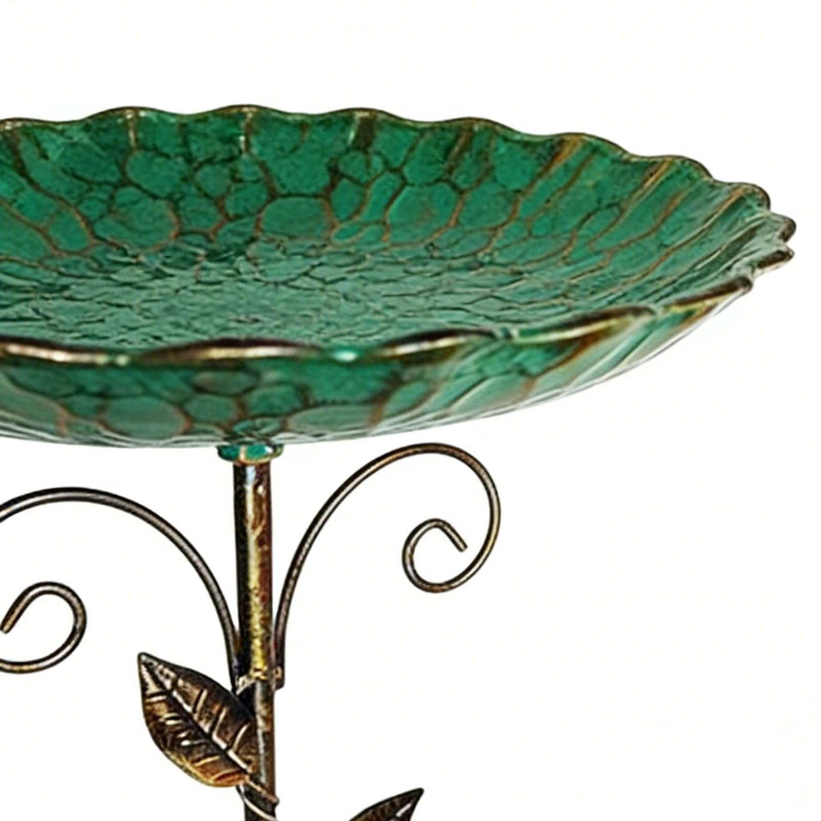 Generisch Vogeltränke Stehend Blumenform, Glas Gartenstecker Vogeltränke, Schmetterlingstränke , Bienentränke In Blütenform, Gartenfiguren & Gartenstatuen Gartendeko