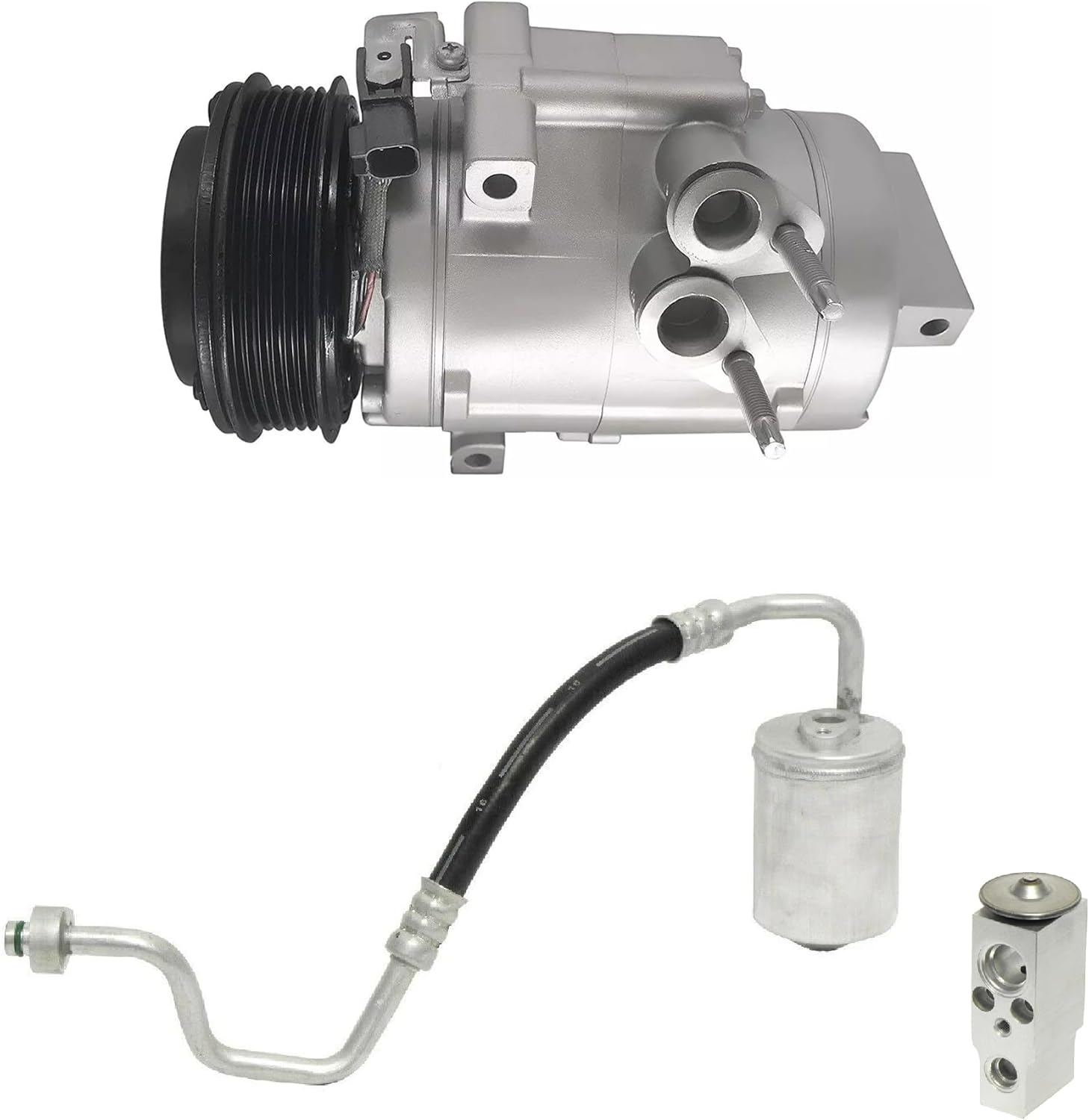 RYC Automotive Air Conditioning Compressor and Clutch Kit KT DF74-01 (Fits Lincoln MKS 3.7L 2009-2010; Fits Ford Taurus 3.5L 2008-2010; Fits Ford Flex 3.5L 2009-2010)