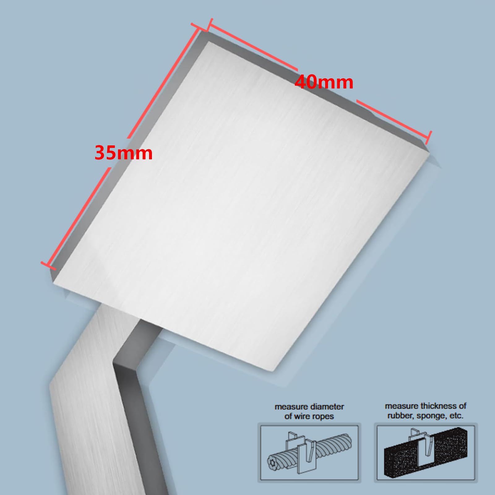 Digital Messschieber Messbereich 0-150 mm mit Breiter Messbacken, Großen Messflächen, LCD Display, Zoll/Metrik (150 mm)