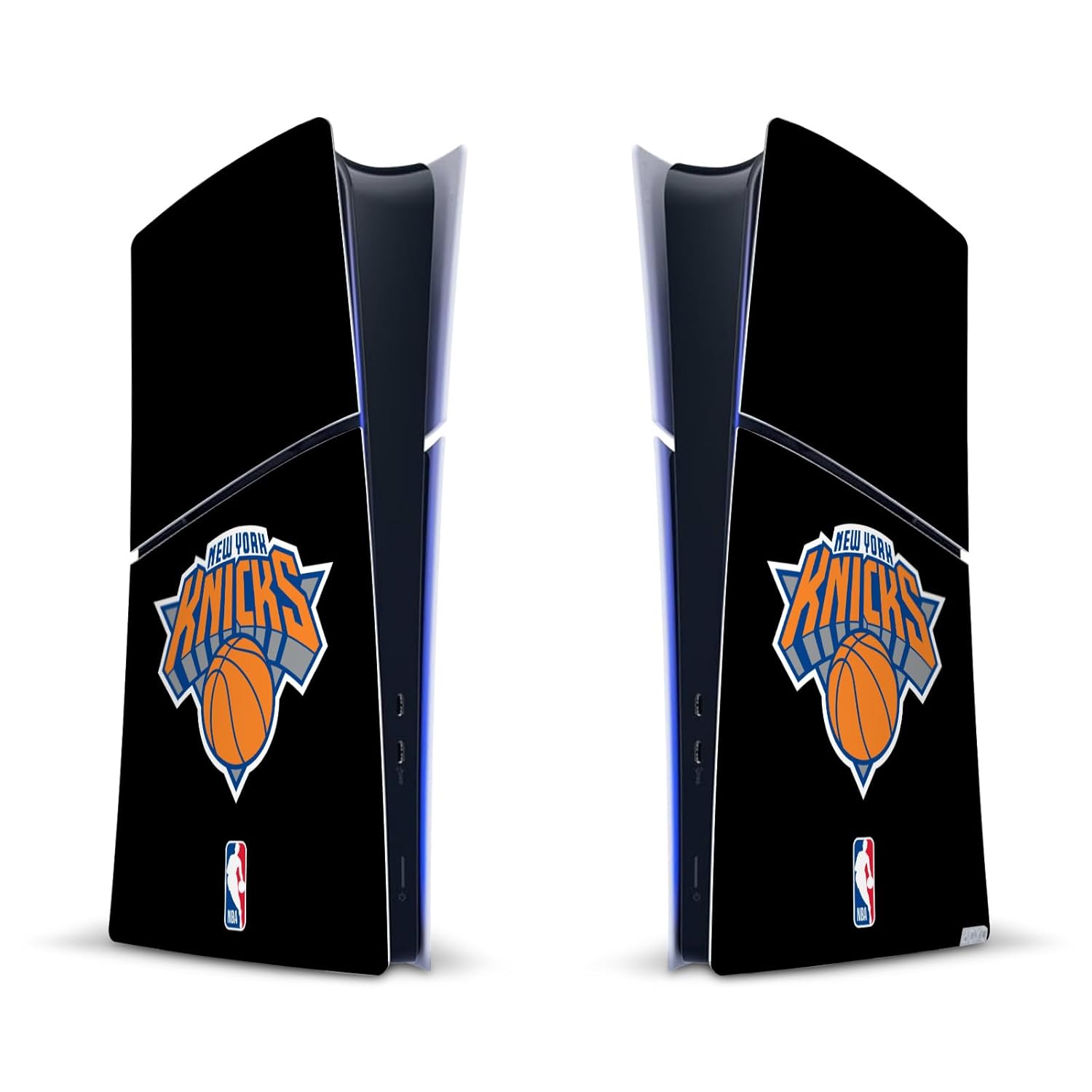 Head Case Designs Officially Licensed NBA Black Design New York Knicks Logo Vinyl Sticker Gaming Skin Decal Cover Compatible With Sony PlayStation 5 PS5 Slim Digital Edition Console