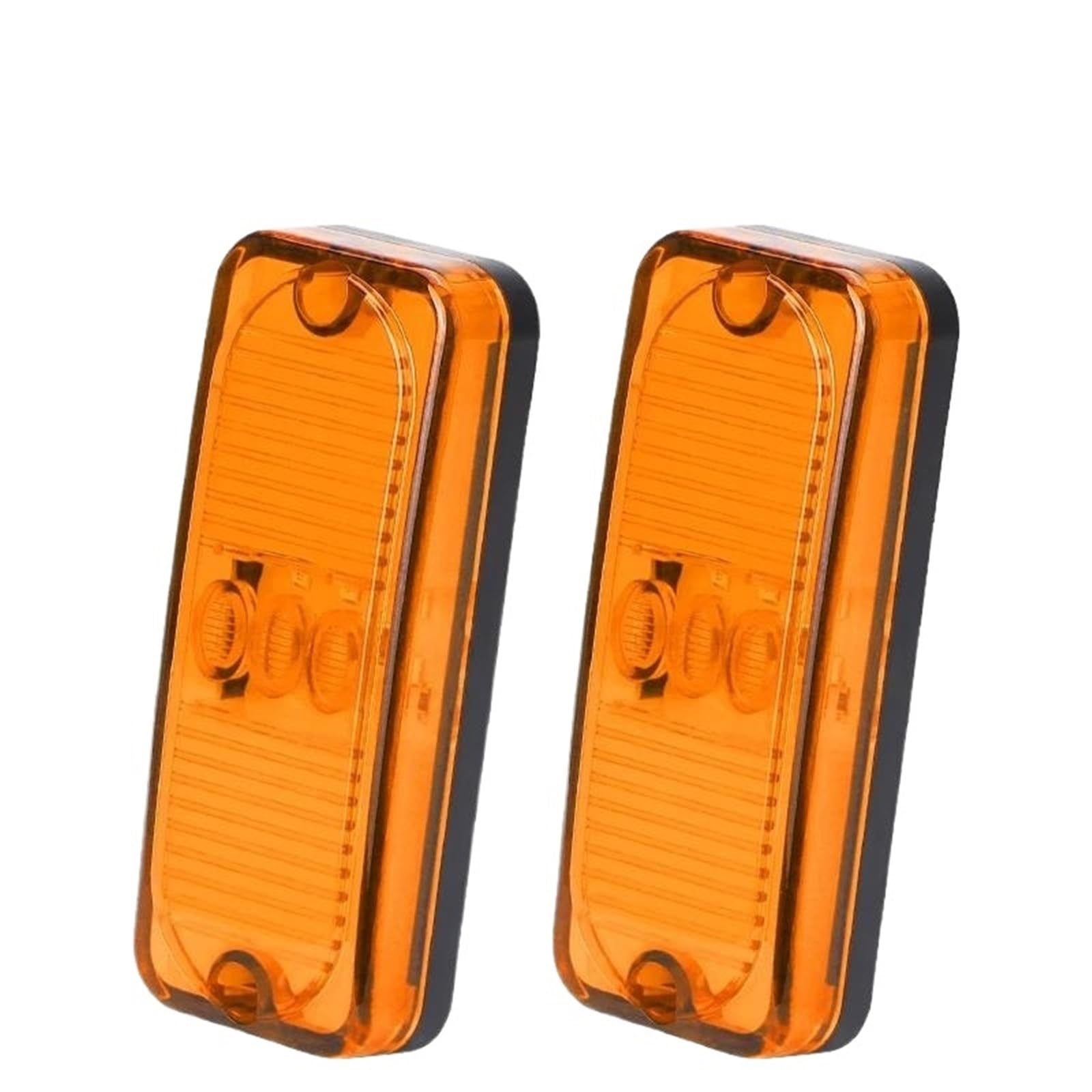 Para Remolque Para Camión Caravana 2/4 Uds Lámpara Marcador Separación Lateral Luces Advertencia Lámpara Posición Lateral Rojo Amarillo 12V- 24V(2pcs Yellow)