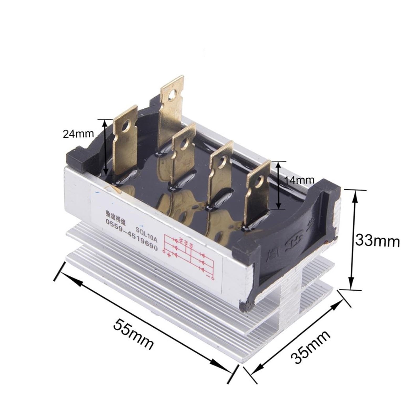 ZPQ20A SQL20A generatore raddrizzatore Alta Tensione Alta frequenza diodo raddrizzatore Ponte 20AMP ​​modulo diodo raddrizzatore(ZPQ20A 1 Phase)