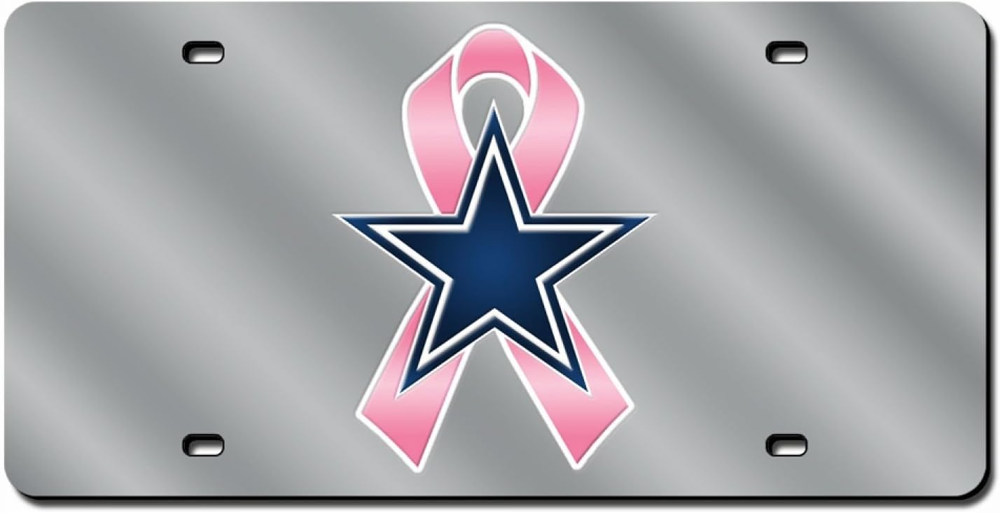 Amazon.com : Rico Dallas Cowboys Breast Cancer Awareness Silver Laser