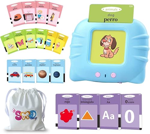 Miniatura 8 de Tarjetas Didácticas Parlantes Bilingües en Chino e Inglés para Niños Pequeños/Principiantes - Juguete Educativo de Aprendizaje para Aprender