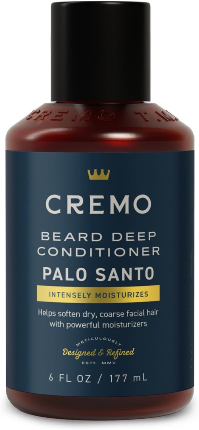 Palo Santo Beard Deep Conditioner For Men, Helps Soften Dry, Coarse Facial Hair with Powerful Moisturizers, 6 Fl Oz