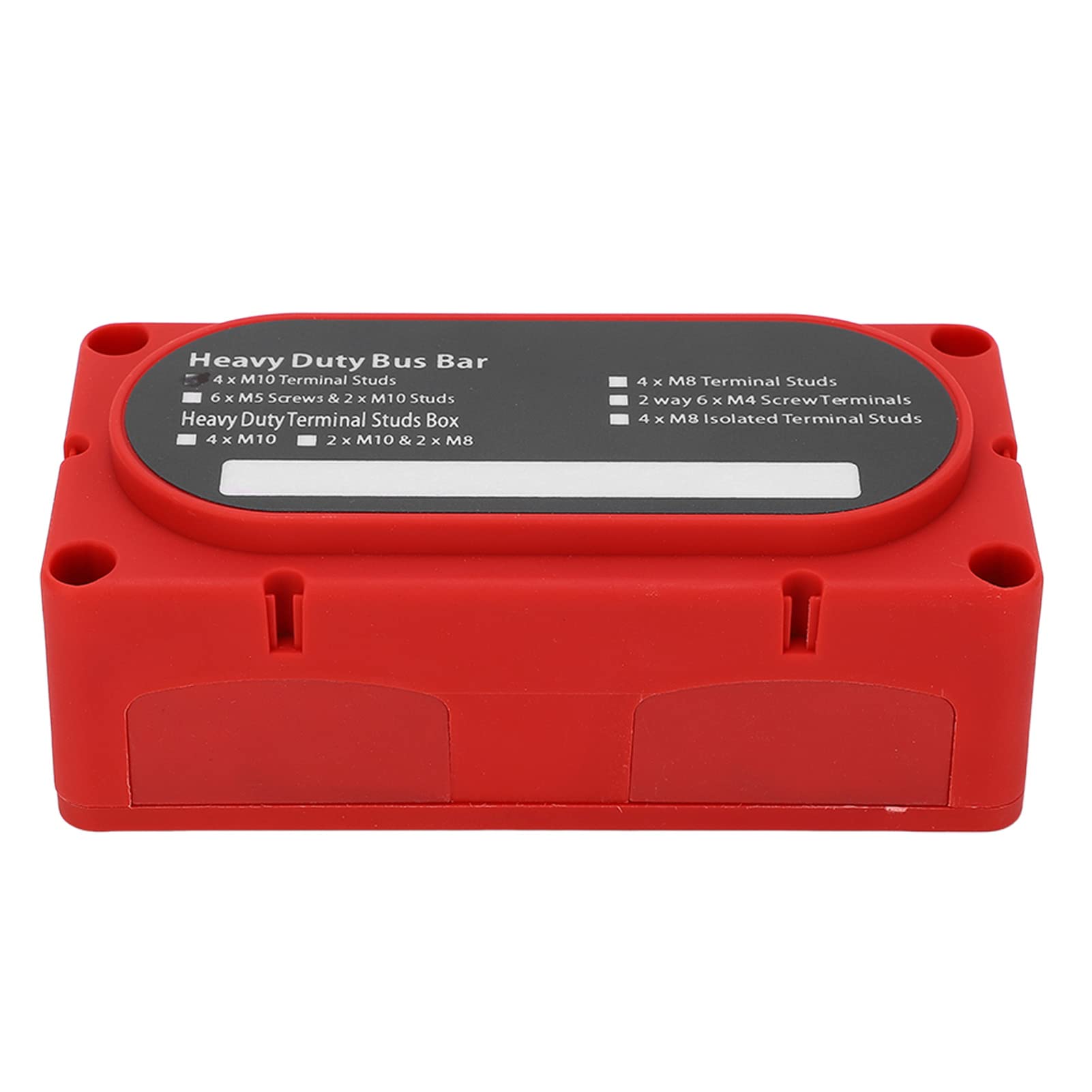 Lot de 2 blocs de distribution d'alimentation 300 A à 4 goujons - 12-48 V pour voiture, camping-car, yacht, bateau, très résistant, câblage facile