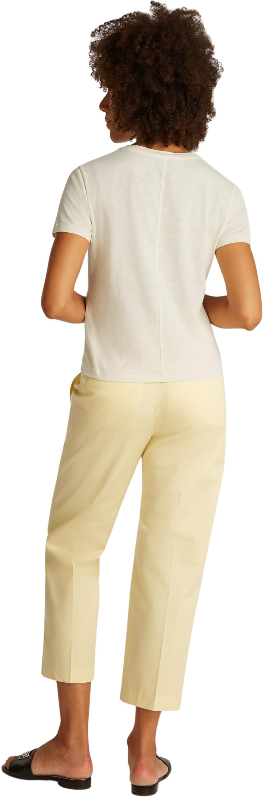 Tommy Hilfiger Damen T-Shirt Kurzarm Slim mit Rundhalsausschnitt