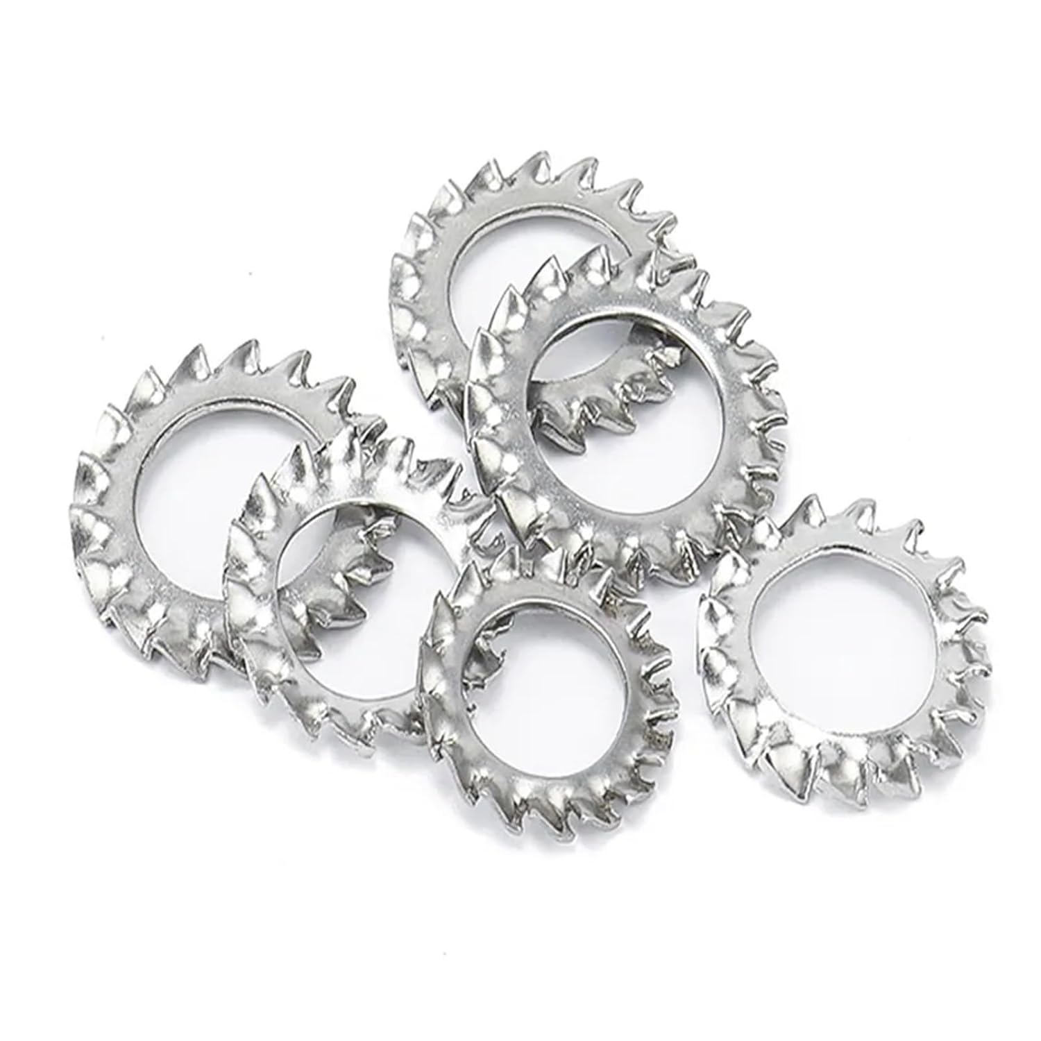 304 Stainless Steel External Serrated Lock Washer Gasket Multiple M Sizes 355 pcs(M24)