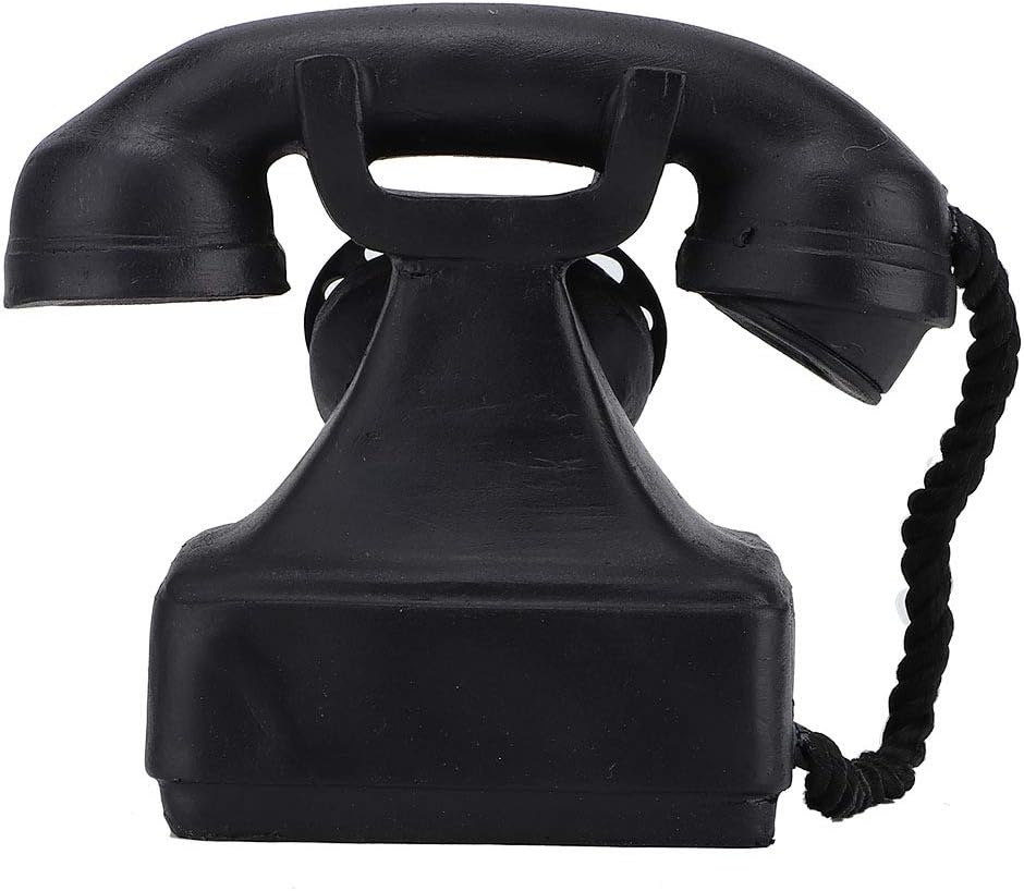 GLOGLOW Retro Landline Telephone Ornament, Antique Phone Landline Telephone for Home Office Photo Props Retro Decor