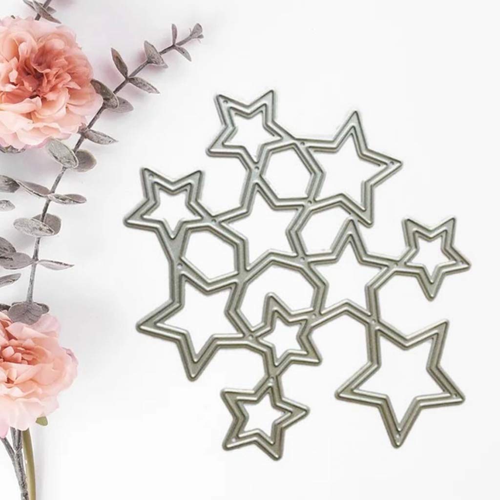 Modello di progettazione pentagramma 3D Fustelle in metallo Modello di album artigianale in carta per goffratura per scrapbooking fai-da-te – acquista a prezzi convenienti sul marketplace