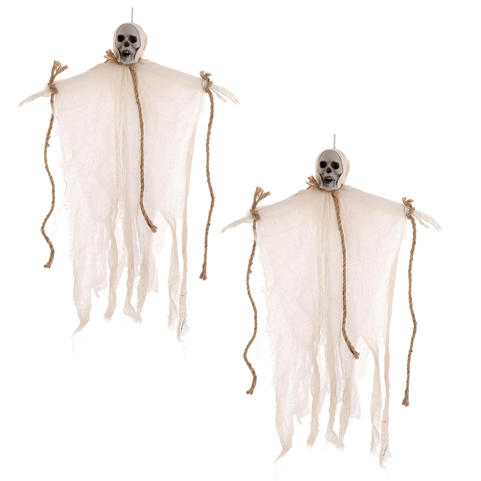 Tsophreniq 2pcs Halloween Skeletons Hanging Decorations Specter Skull Specter Ornament for Party Haunts House Decorations Skull Ornament