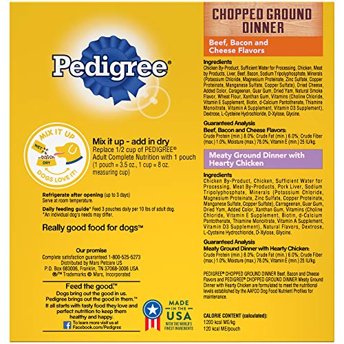 Pedigree Chopped Ground Dinner Grownup Delicate Moist Canine Meals 8depend Selection Pack 35 Ozpouches pack of Two  Cucciolini Doodles Pedigree chopped ground dinner grownup delicate moist canine meals 8 depend selection pack 3 5 ozpouches pack of two   cucciolini doodles