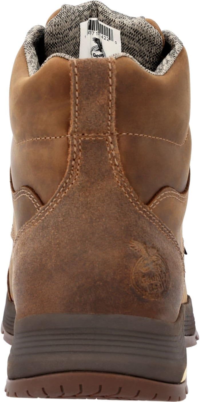 Georgia Boot Men's 6" Athens Superlyte Moc Toe BRN 6" Work - Image 4