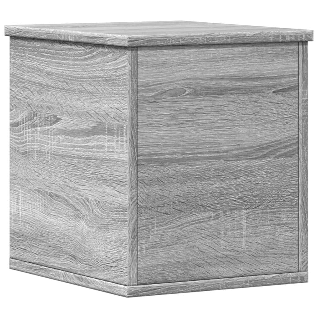 vidaXL Storage Box, Storage Chest for Hallway Living Room, Blanket Box for Clothes, Toy Box with Lid, Trunk, Grey Sonoma Engineered Wood