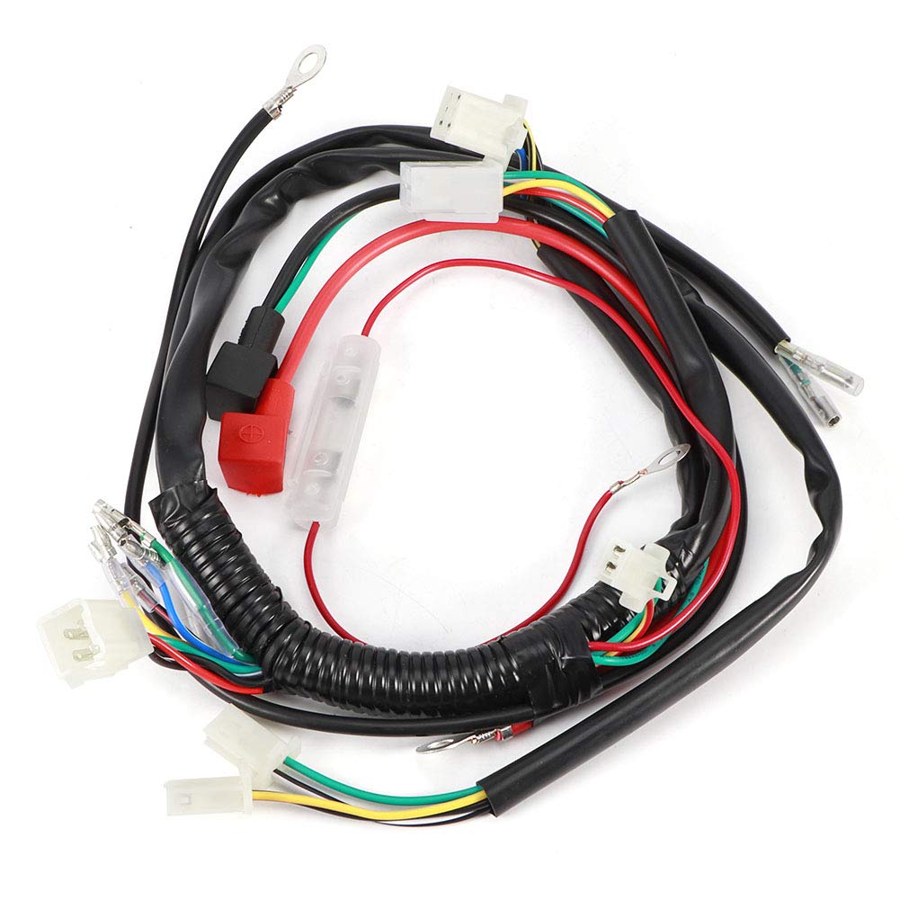 Cablaggio Avviamento Motore Elettrico Qiilu per Pit Bike Moto Quad ATV 70cc 90cc 110cc 125cc