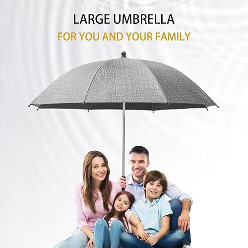 Miniatura 7 de Cochecito de bebé con paraguas conveniente y ligero, con clip, dirección ajustable, la parte superior del paraguas se puede ajustar para doblarse,