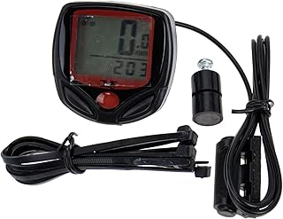 INOOMP 1 Set Bi Bicicleta Estatica Para Ejercicios Portable PC Odometer Mountain Bike Speedometer Bike Moniter Multi-function Bike Speedometer Speedometer Red Excersise Bike