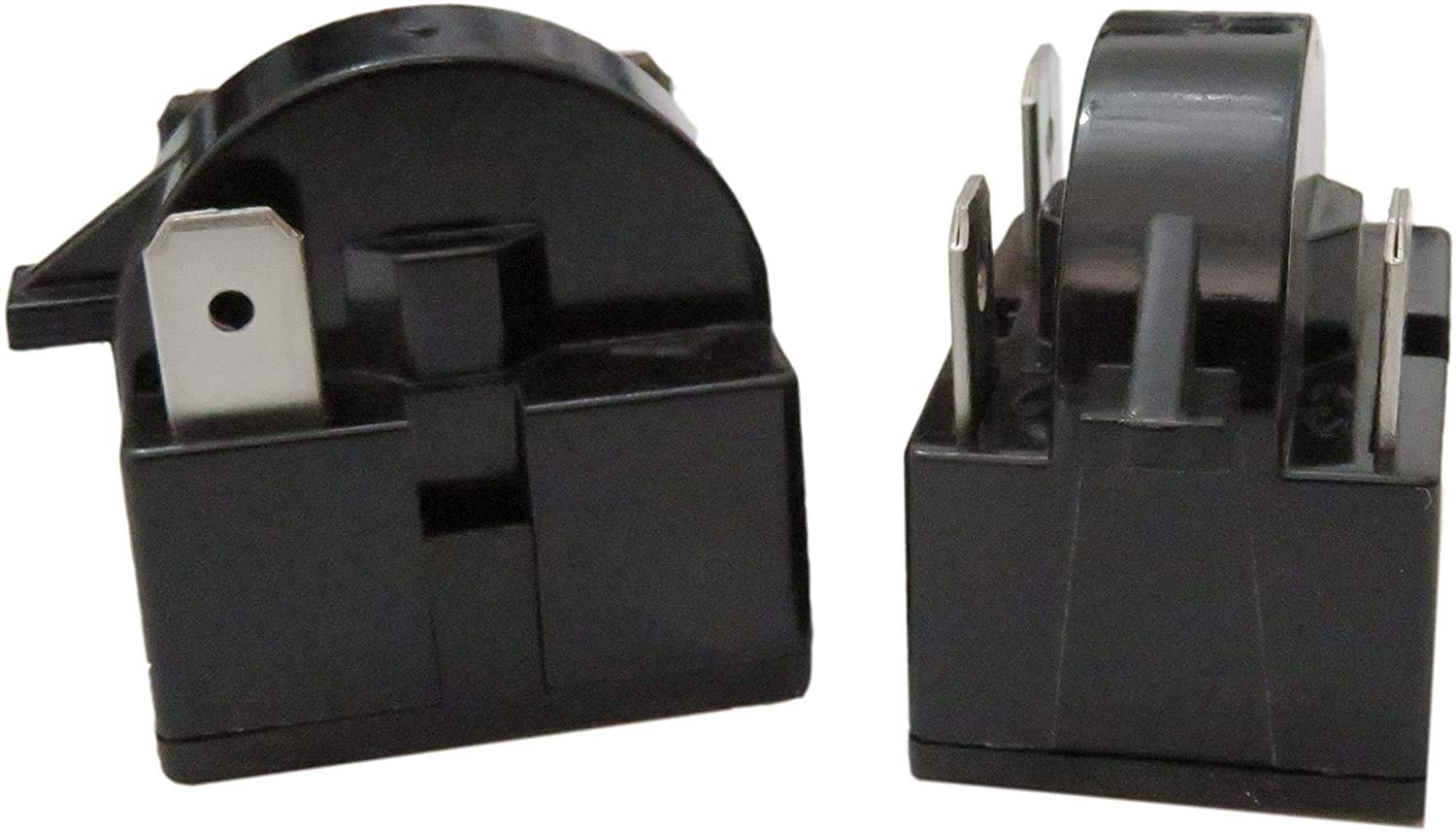 New 2pcs QP2-4.7 Start Relay Refrigerator PTC Ohm 3 Pin