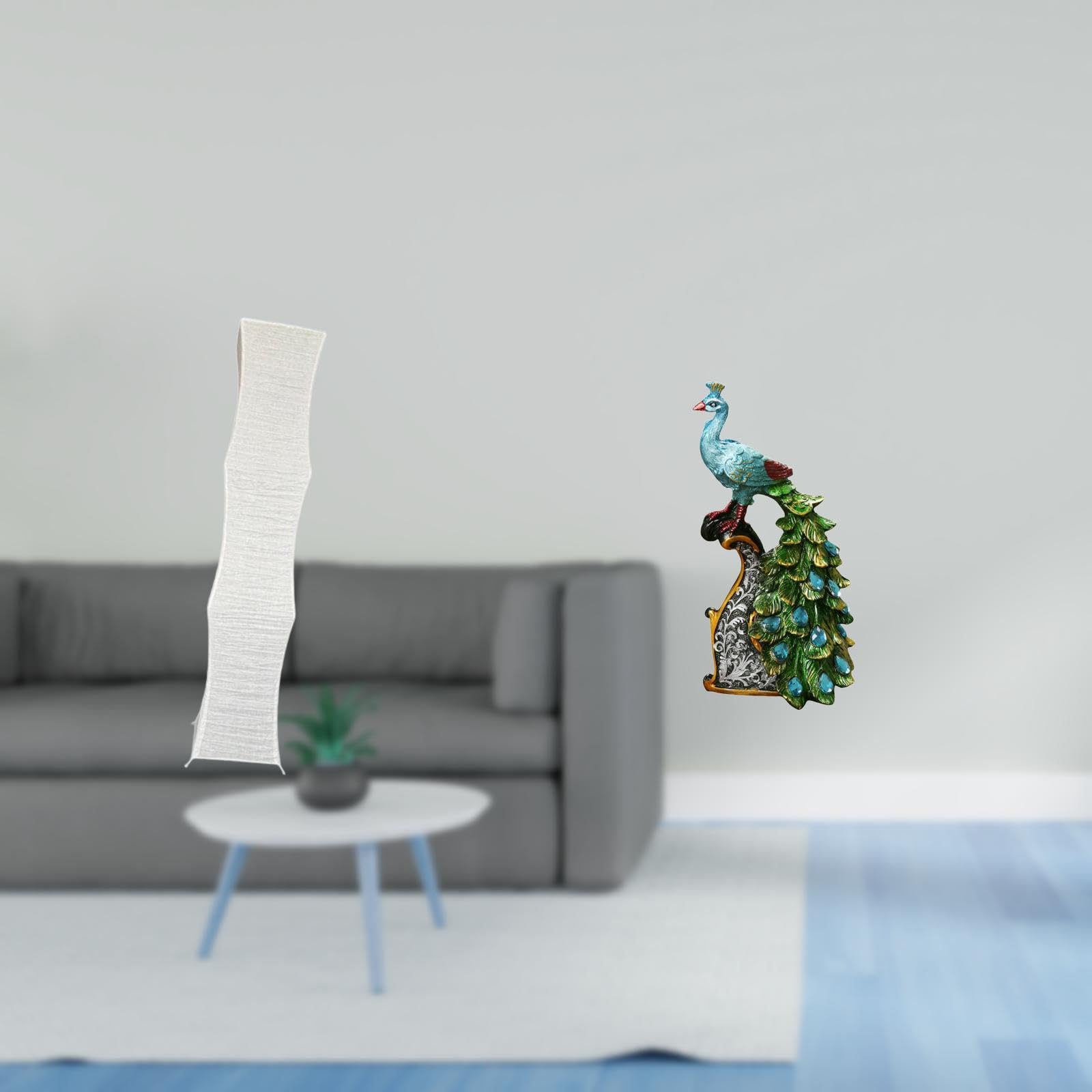 Enakshi® Living Room Lamp Shade with Elegant Peacock Statue Animal Sculpture Collection for Bedroom Office Bookshelf Home Decoration|Home & Garden | Lamps, Lighting & Ceiling Fans | Lamp Shades-image-22