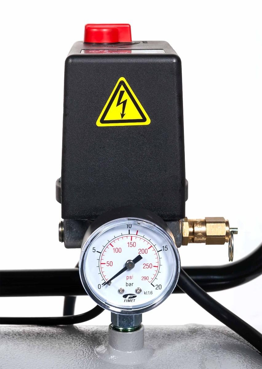 Airpress® Compressore ad aria compressa 5,5 CV 4 kW 11 bar 270 litri caldaia 400 Volt grande compressore a pistone lubrificato ad olio HK 700-300