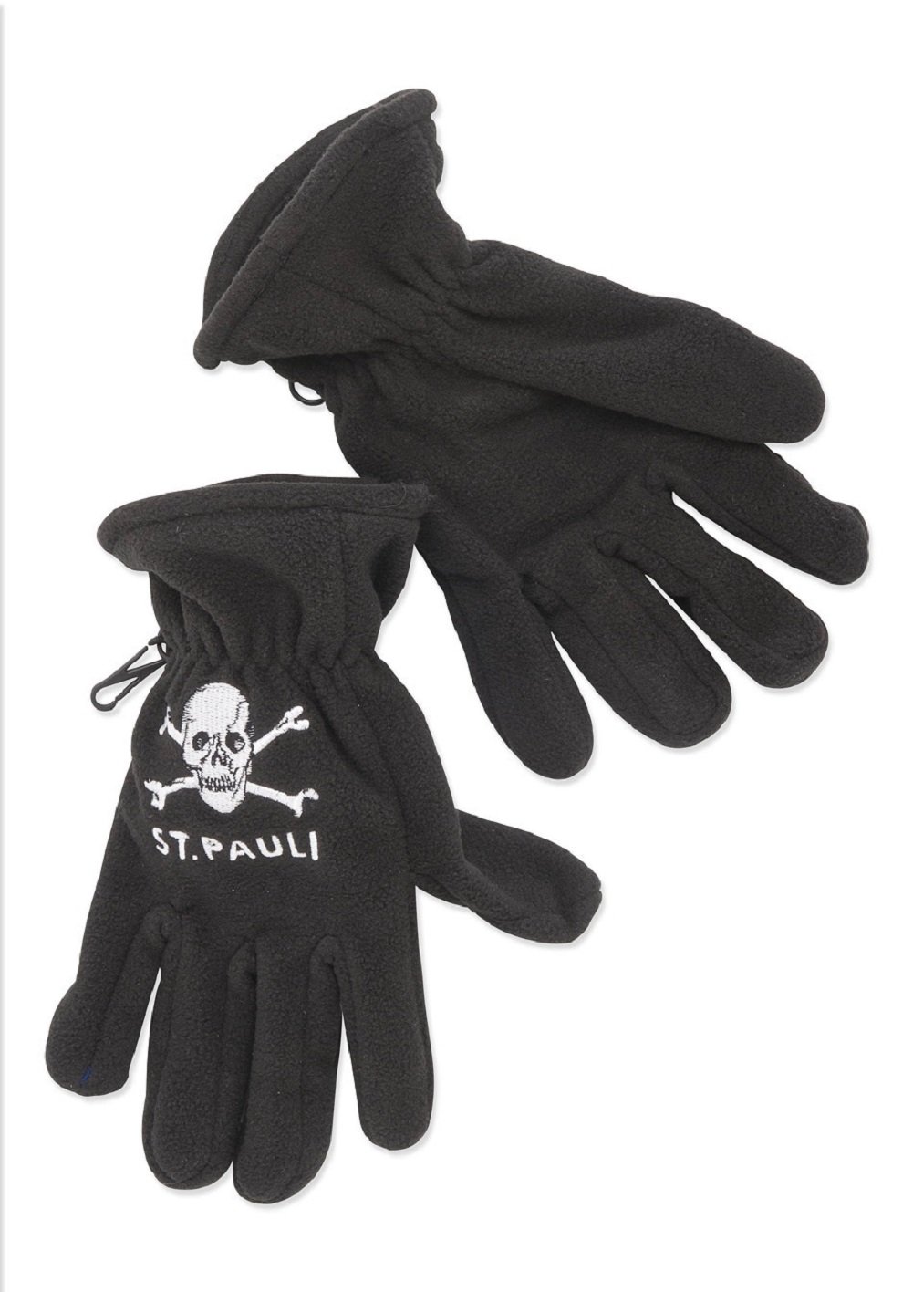 FC St. Pauli Fleece Handschuhe Gloves (schwarz, S-M) Sport & Freizeit