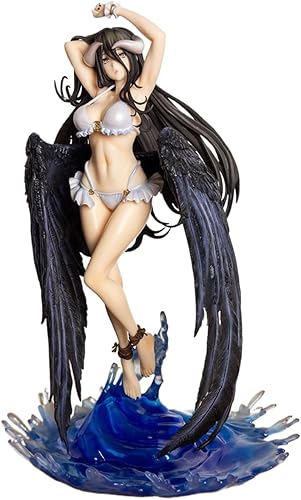 RZAHUAHU Albedo Figura 16 Overlord Anime Modelo 12.6 pulgadas Niña PVC Figuras de acción