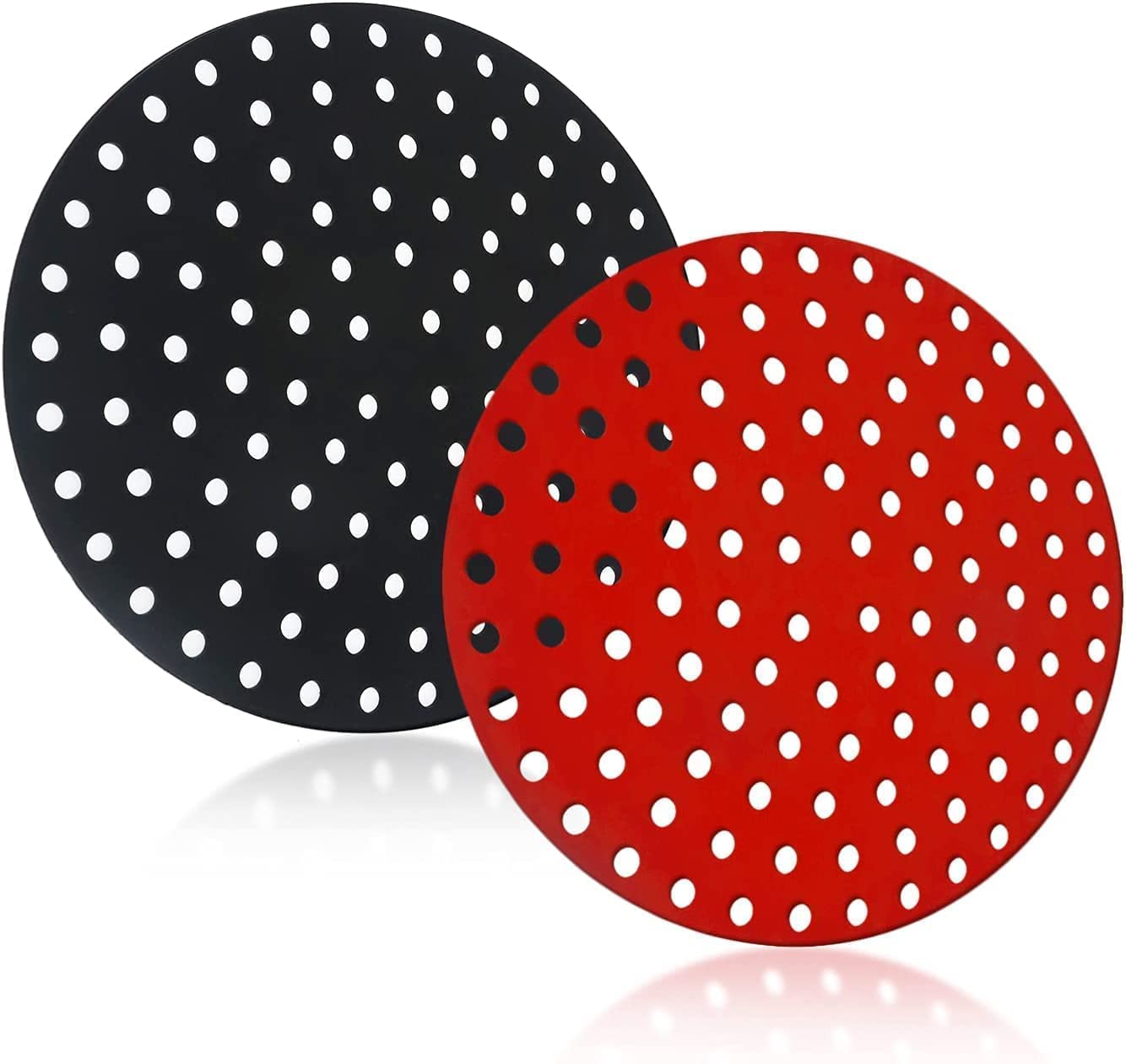 Hnroksha Air Fryer Baking Tray Liners with Ear Handles, Accessories, Round Air Oven Pot Food Grade Heat Resistant-image-47