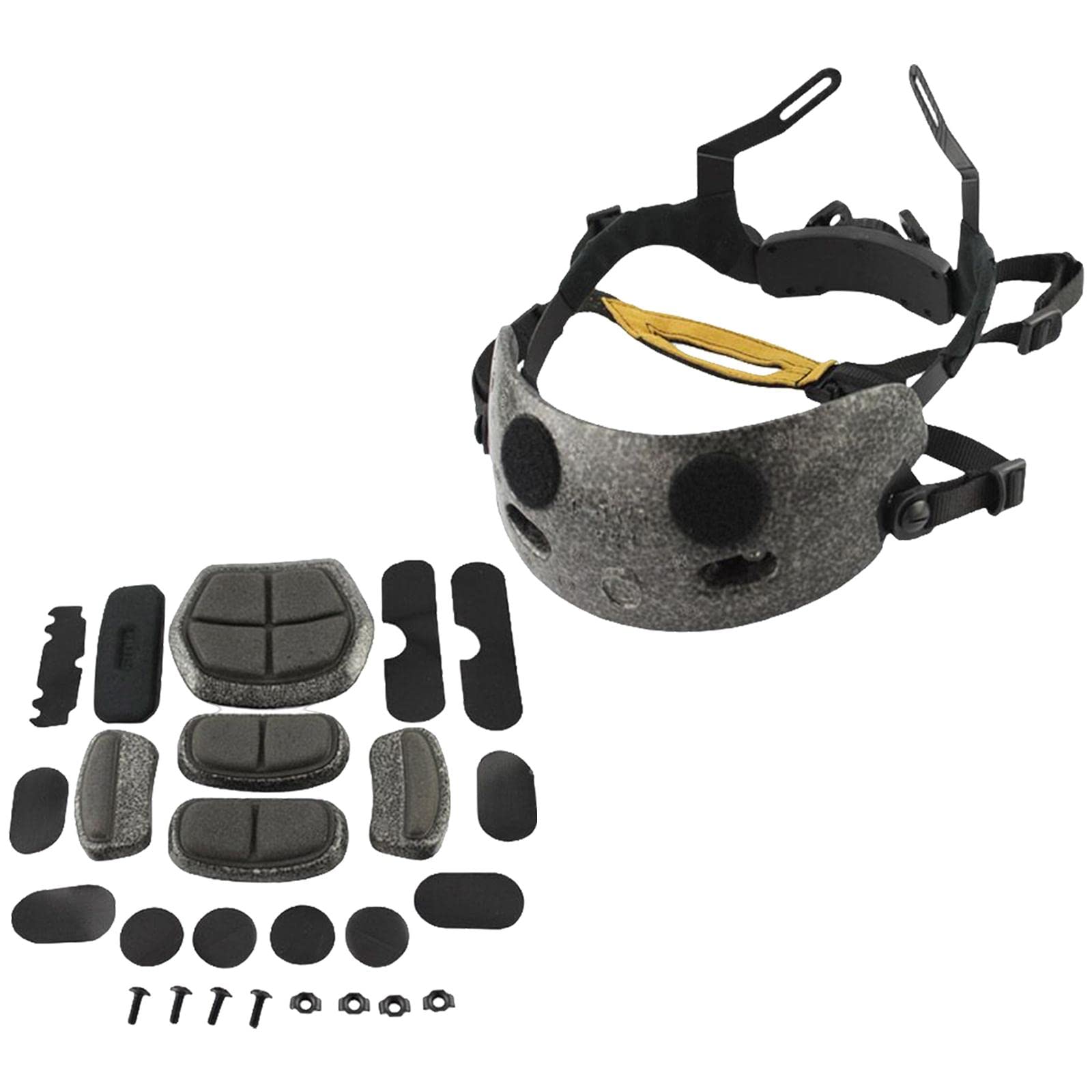 Adjustable Hard hat LinerAdjustable Liner Kit Replacement AccessoriesInner Head Locking Chin Strap Suspension System Liner Kit-Easy to Install Durable Replaces Parts