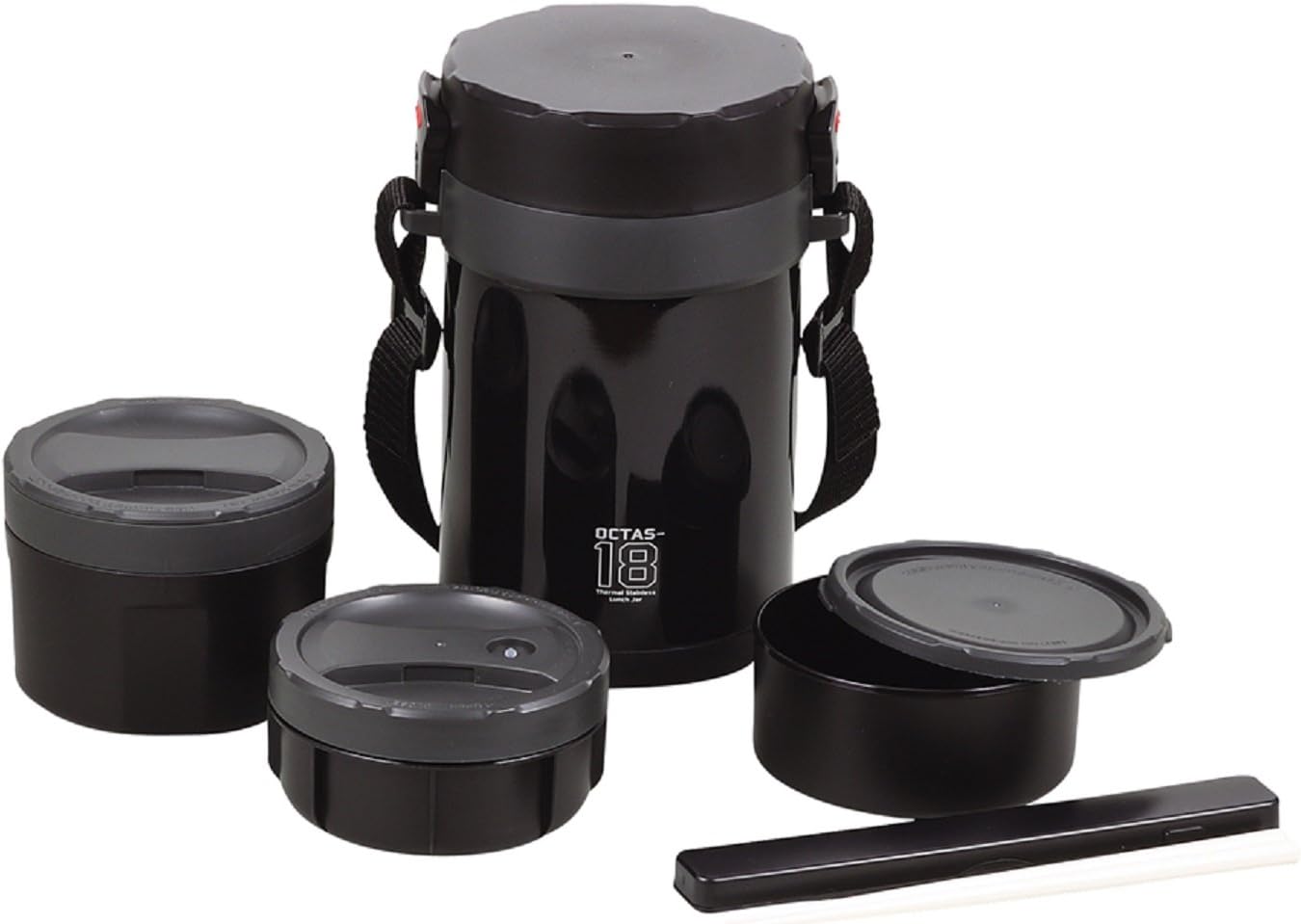 Pearl Metal HB-3774 Thermal Lunch Jar, Navy, 900 Stainless Steel, Octus