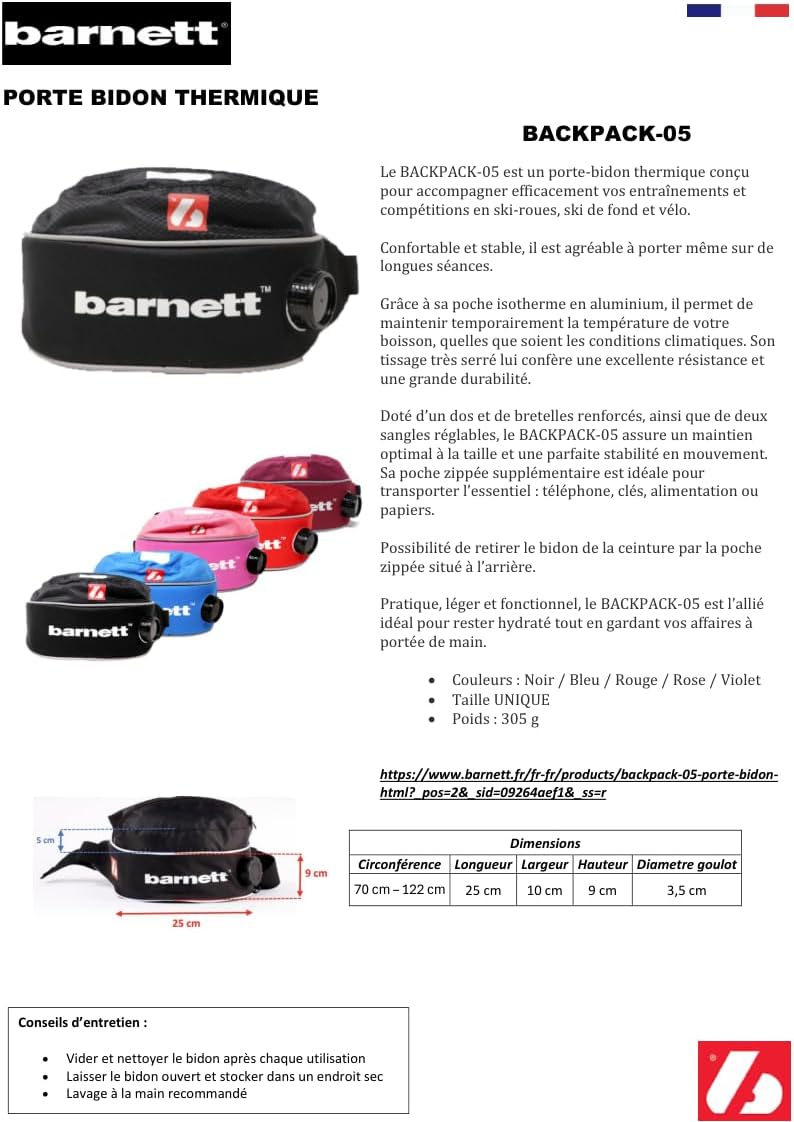 BARNETT Backpack-05 Belt Bag Bottle Holder