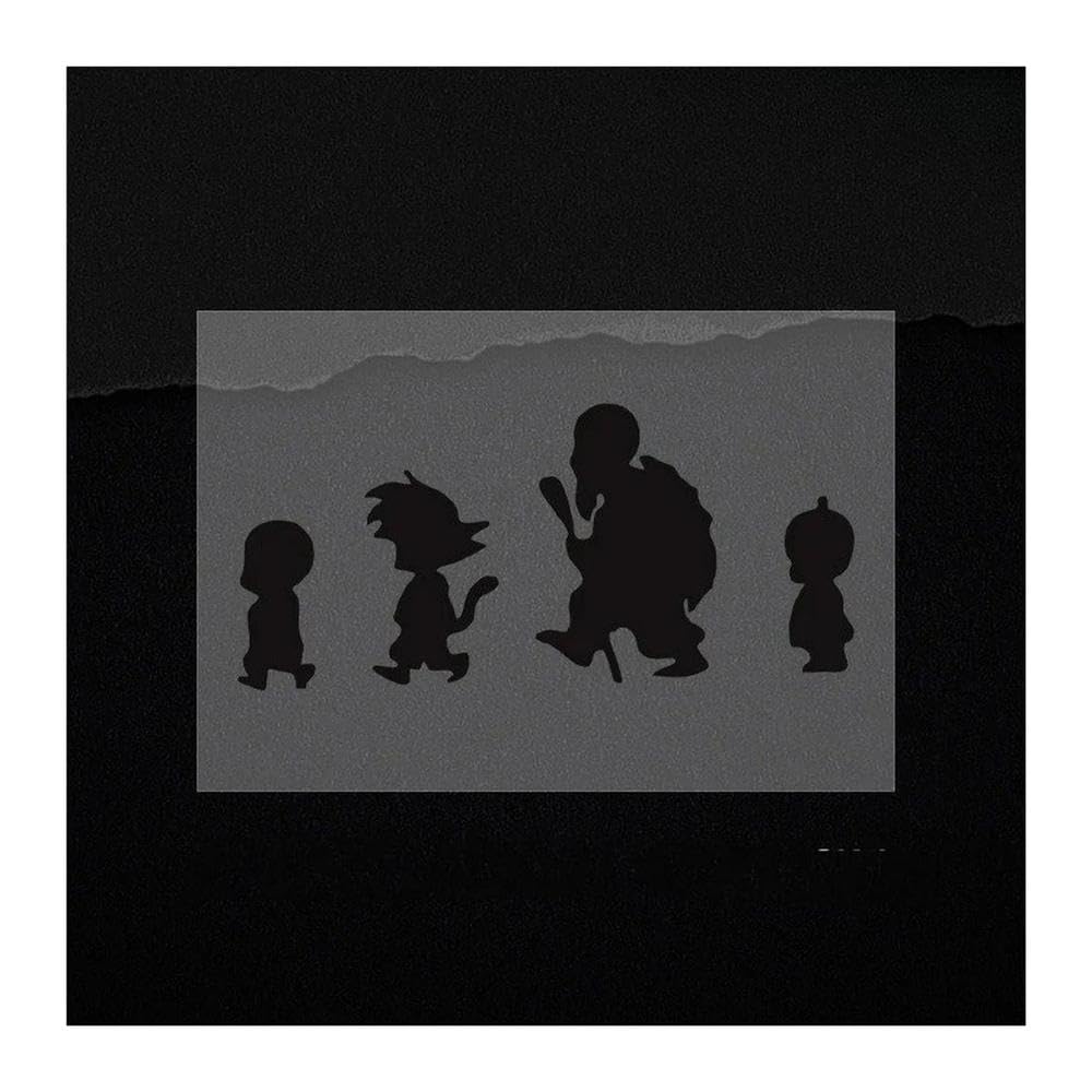 Car Sticker Son Goku Master Roshi Decoration for Windshield Trunk Bumper(Black)
