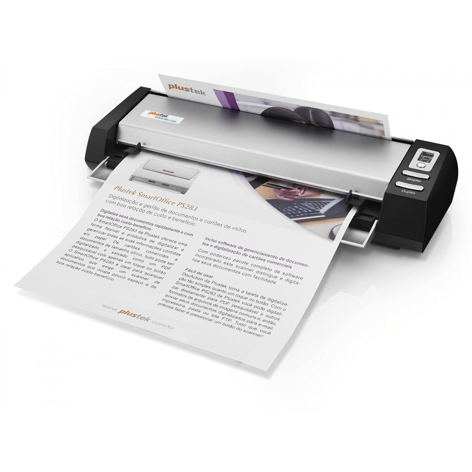 Plustek MobileOffice D30 Alimentation papier de scanner 300 x 600DPI A4 Noir, Argent scanner - Scanners (216 x 1270 mm, 300 x 600 DPI, 48 bit, 24 bit, 8 bit, 1 bit)
