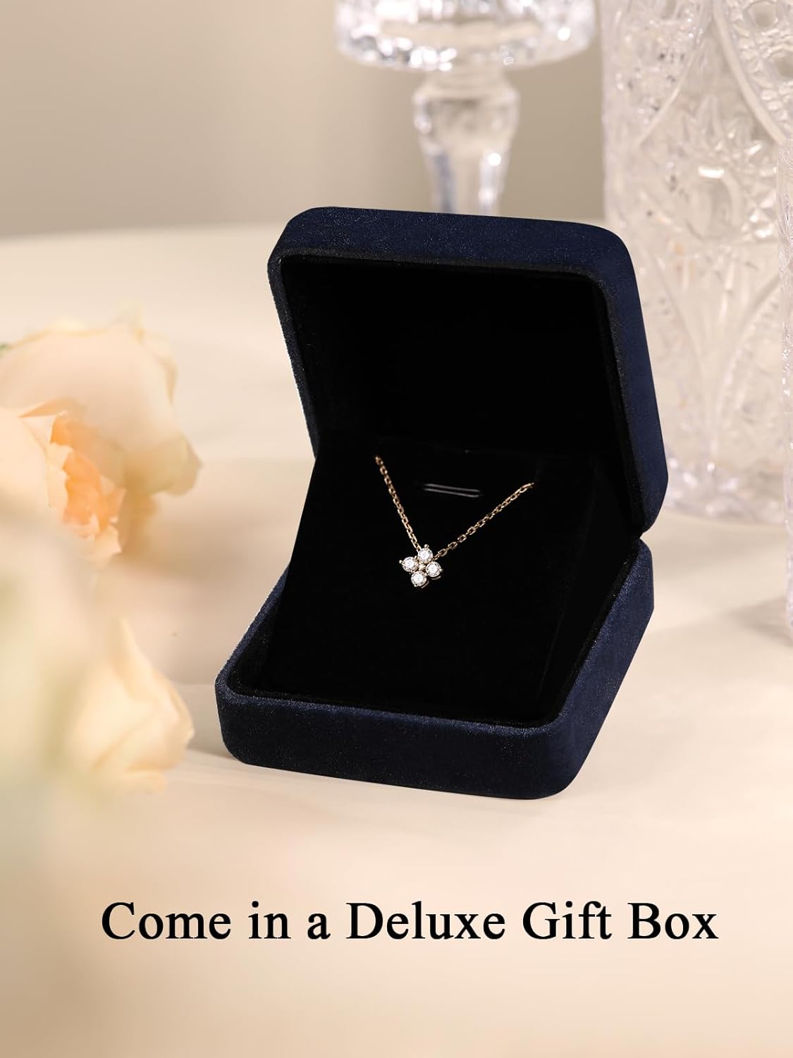 CYW Moissanite Cute Small Pendant Necklace for Women Teen Girls, Authentic Solid 925 Sterling Silver, 16"/18"/20" Chain Adjustable, Birthday Valentines Christmas Ideal Gift - Image 9