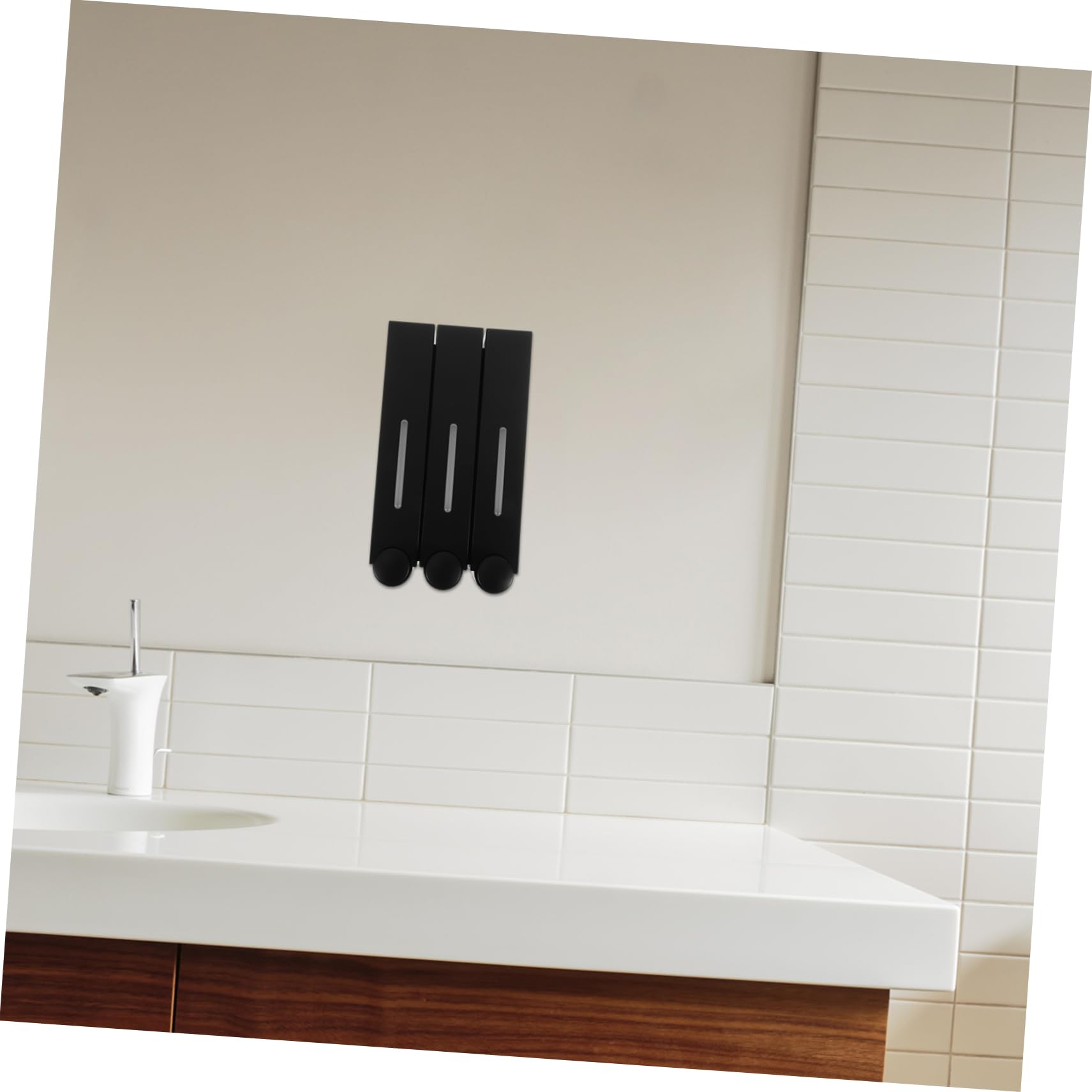 MAGICLULU Dispenser Di Sapone A 3 Scomparti Dispenser Doccia Ricaricabile Da Parete Per Bagno