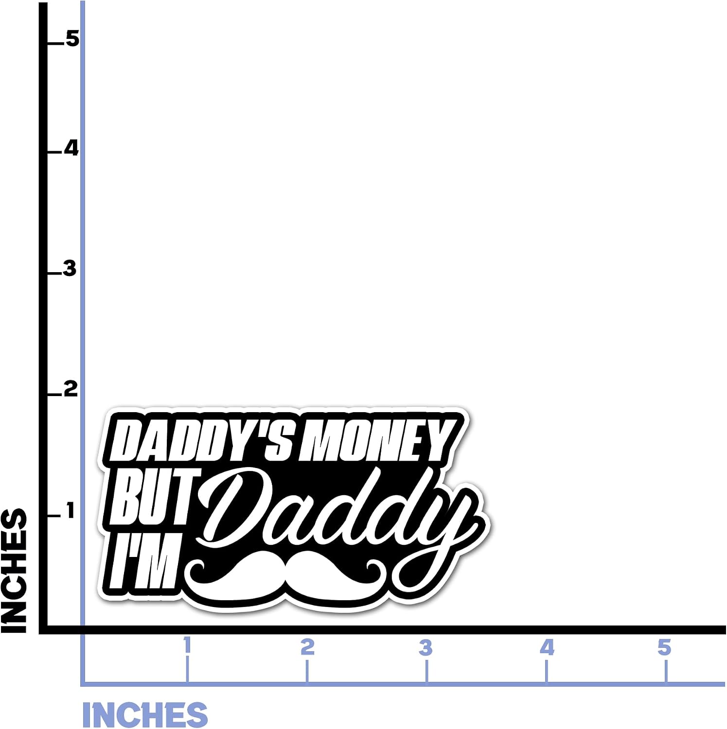 Pack 4PCS Daddys Money But Im Daddy Sticker Funny Waterproof Vinyl Decal Decor Water Bottle Laptop Cars Trucks Bumper Hard Hat Skateboard Tumbler Helmet Gifts for Dad Papa Father Men image 4