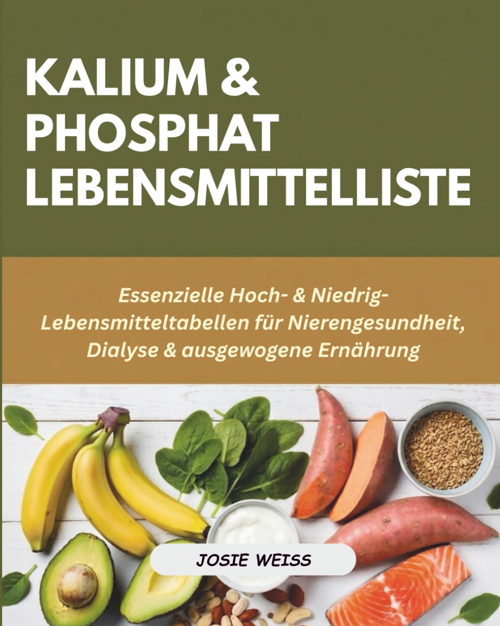 KALIUM- UND PHOSPHAT-LEBENSMITTELLISTE: Essenzielle Hoch- & Niedrig-Lebensmitteltabellen für Nierengesundheit, Dialyse & ausgewogene Ernährung (Ratgeber für spezielle Ernährungsweisen)