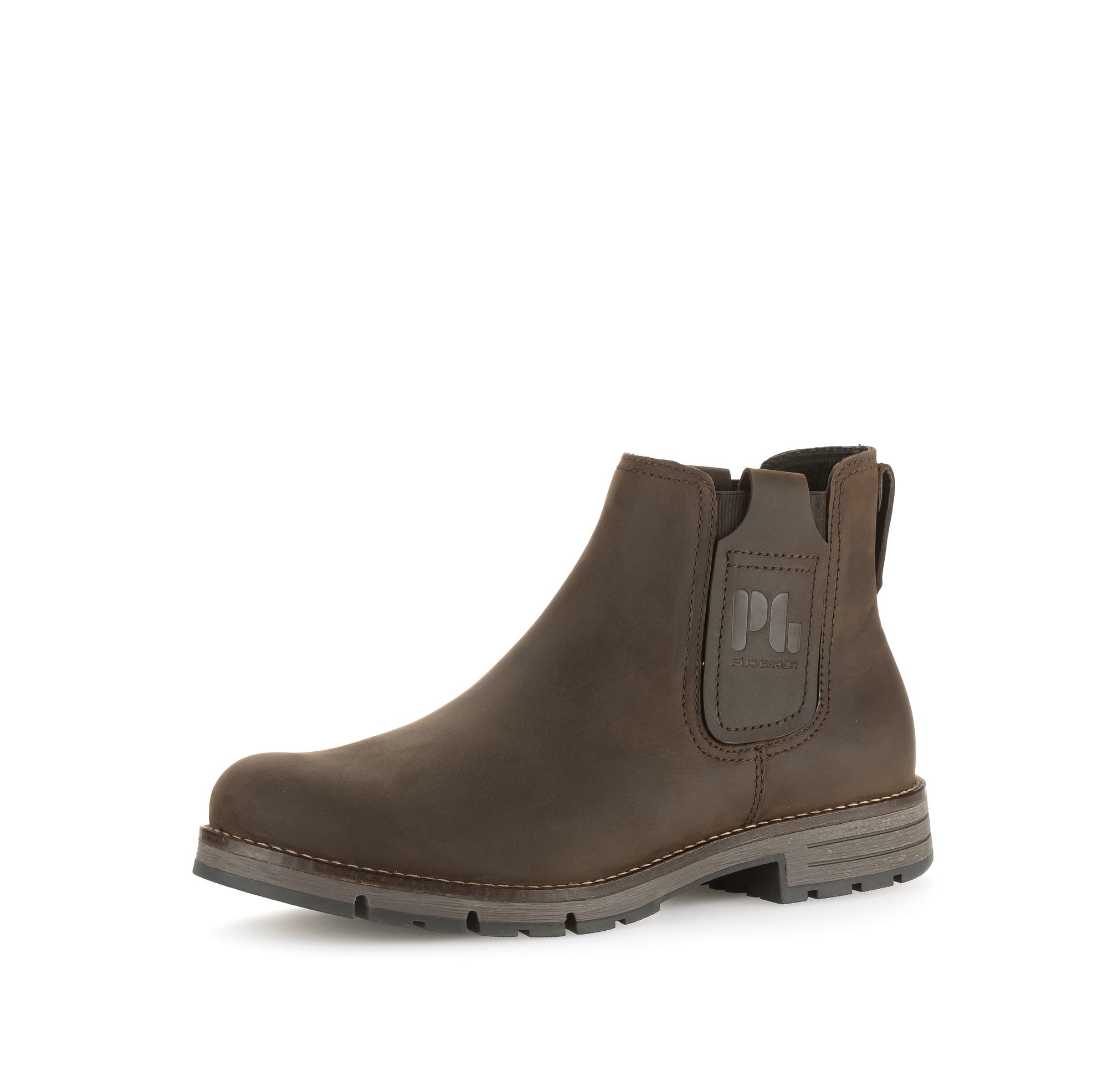 Pius Gabor Herren Boots,Stiefeletten,recyceltes Futter,Latex Wechselfußbett,Super Flex Sohle,Schlupfstiefel,Stiefel,Booties,Mocca,46.5 EU / 11.5 UK